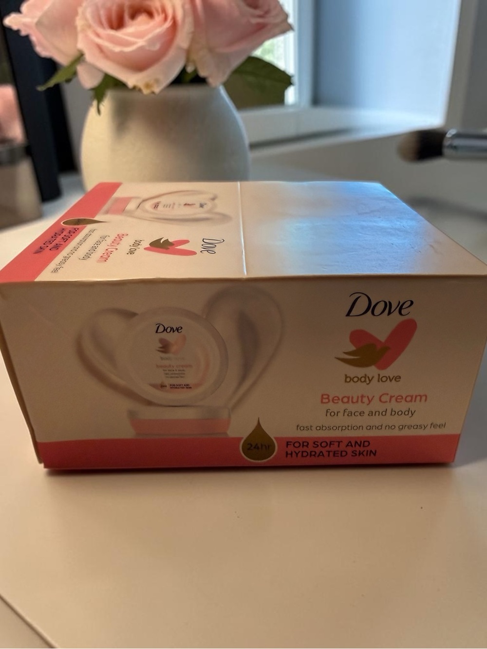 Dove Body Love Beauty Cream - Pink/White Case of 12